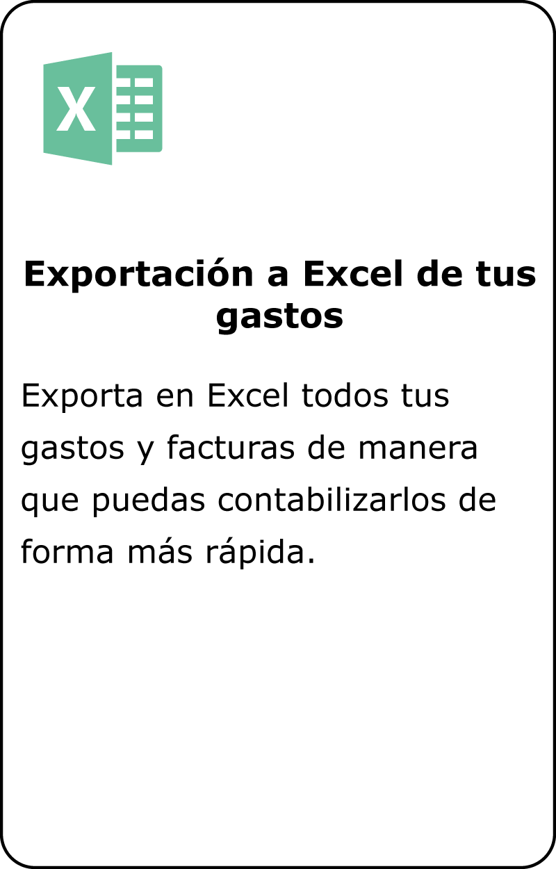 Exportación a Excel de tus gastos